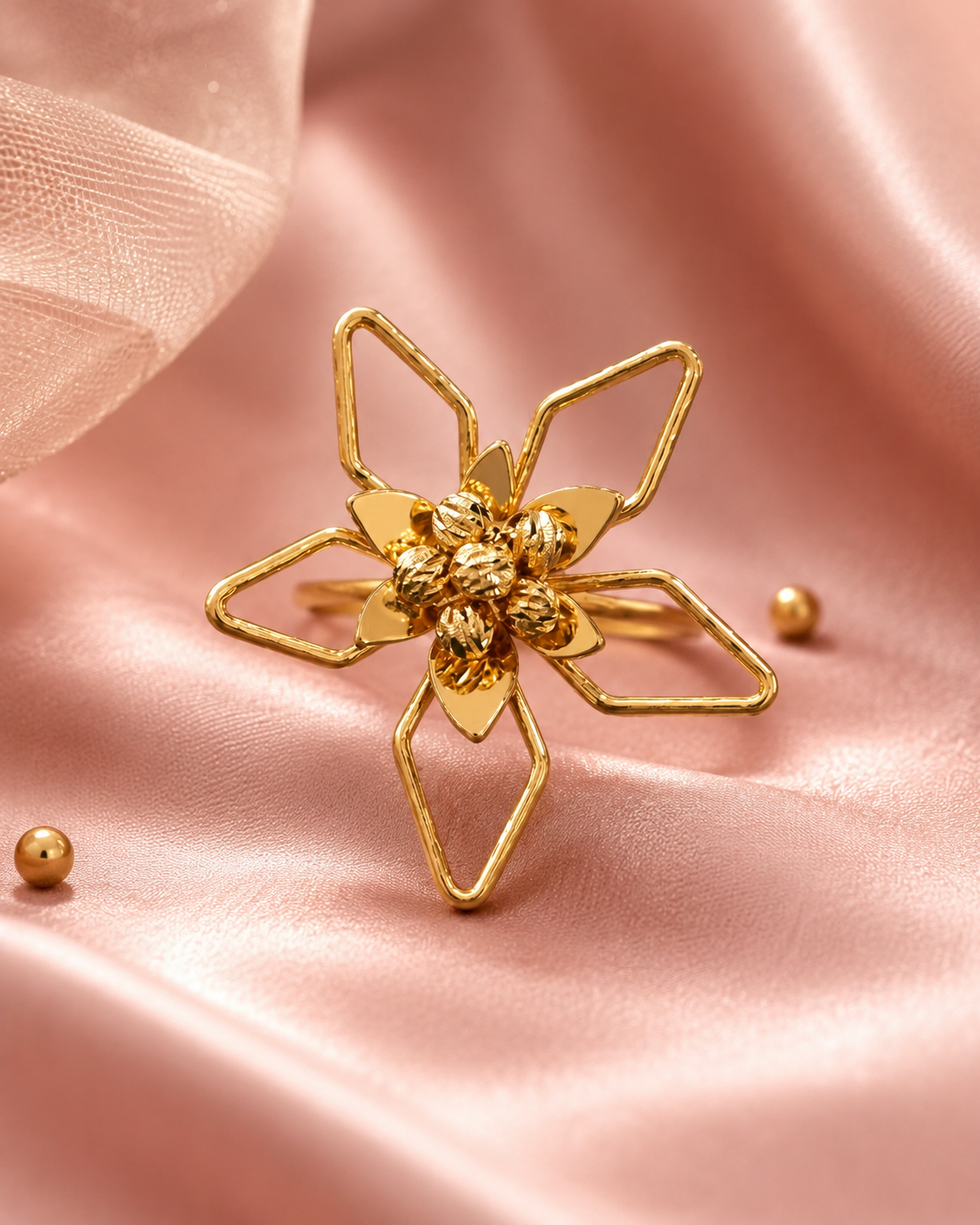 Gold Star Wire Ring