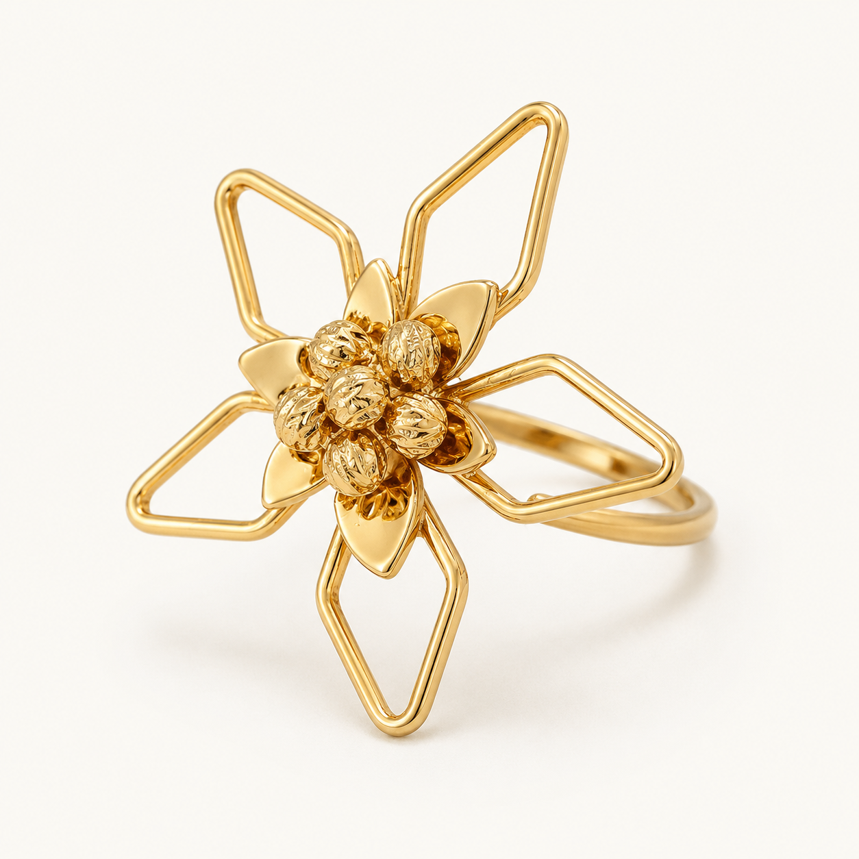 Gold Star Wire Ring