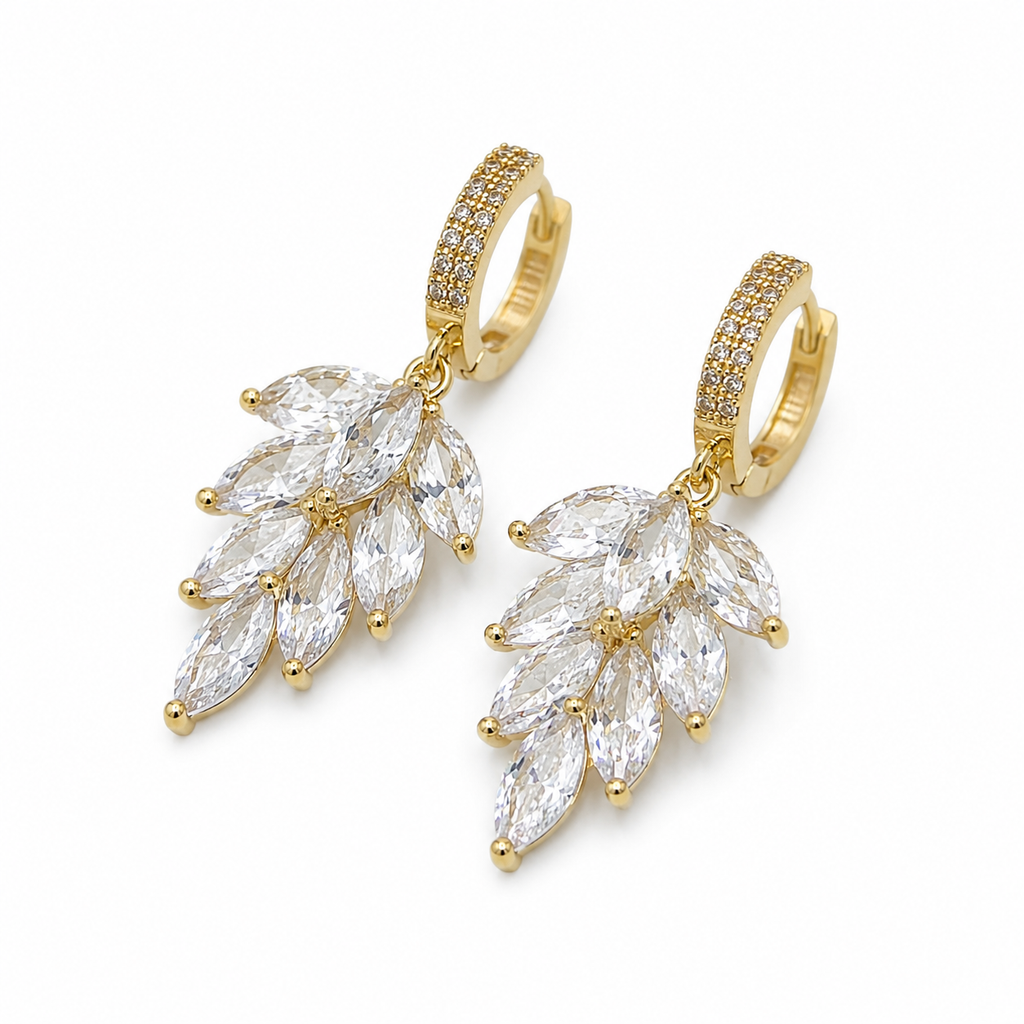Marquise Leaf Drop Earrings