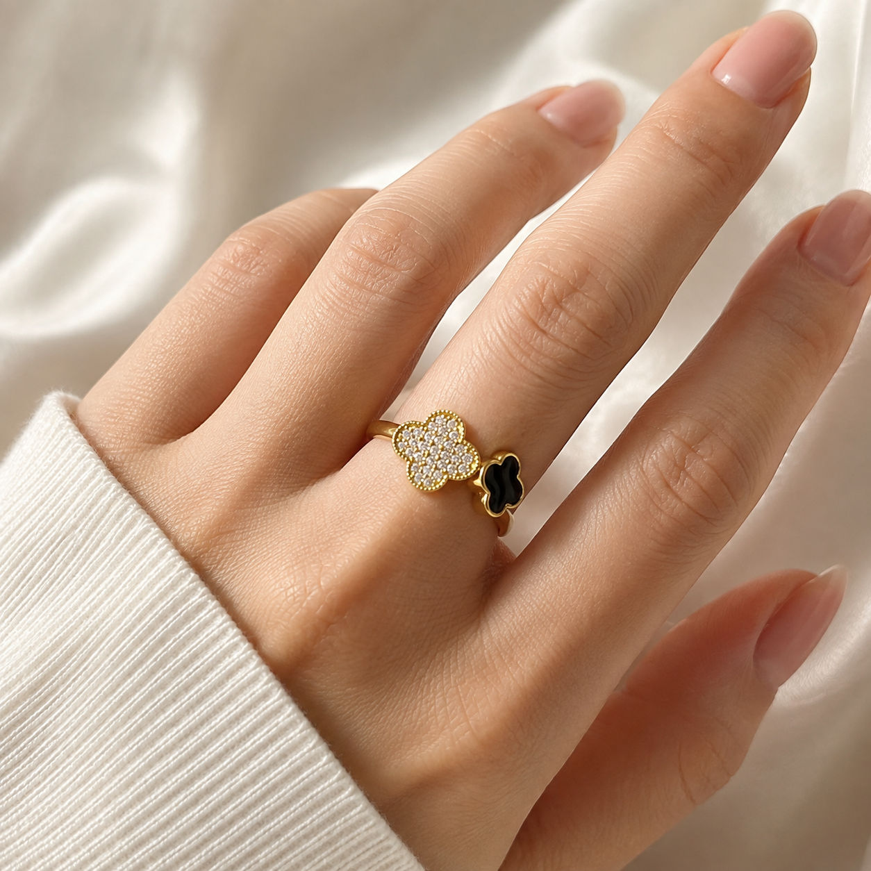 Black Clover Pave Ring