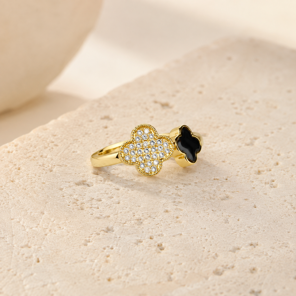 Black Clover Pave Ring