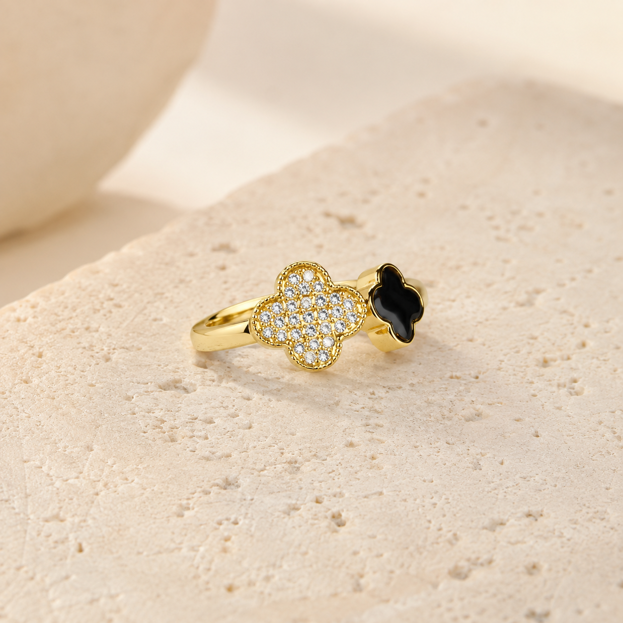 Black Clover Pave Ring