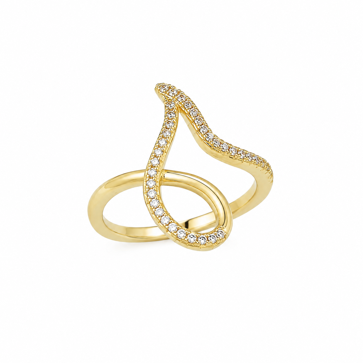 Marquise Orbit Open Ring