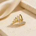 Mixed Pave Marquise Statement Ring
