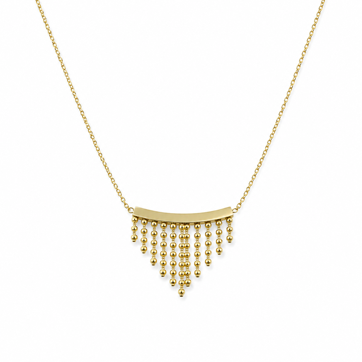 Gold Fringe Necklace