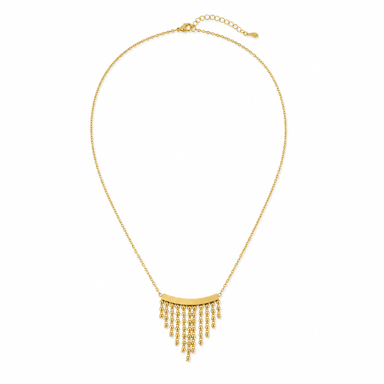 Gold Fringe Necklace