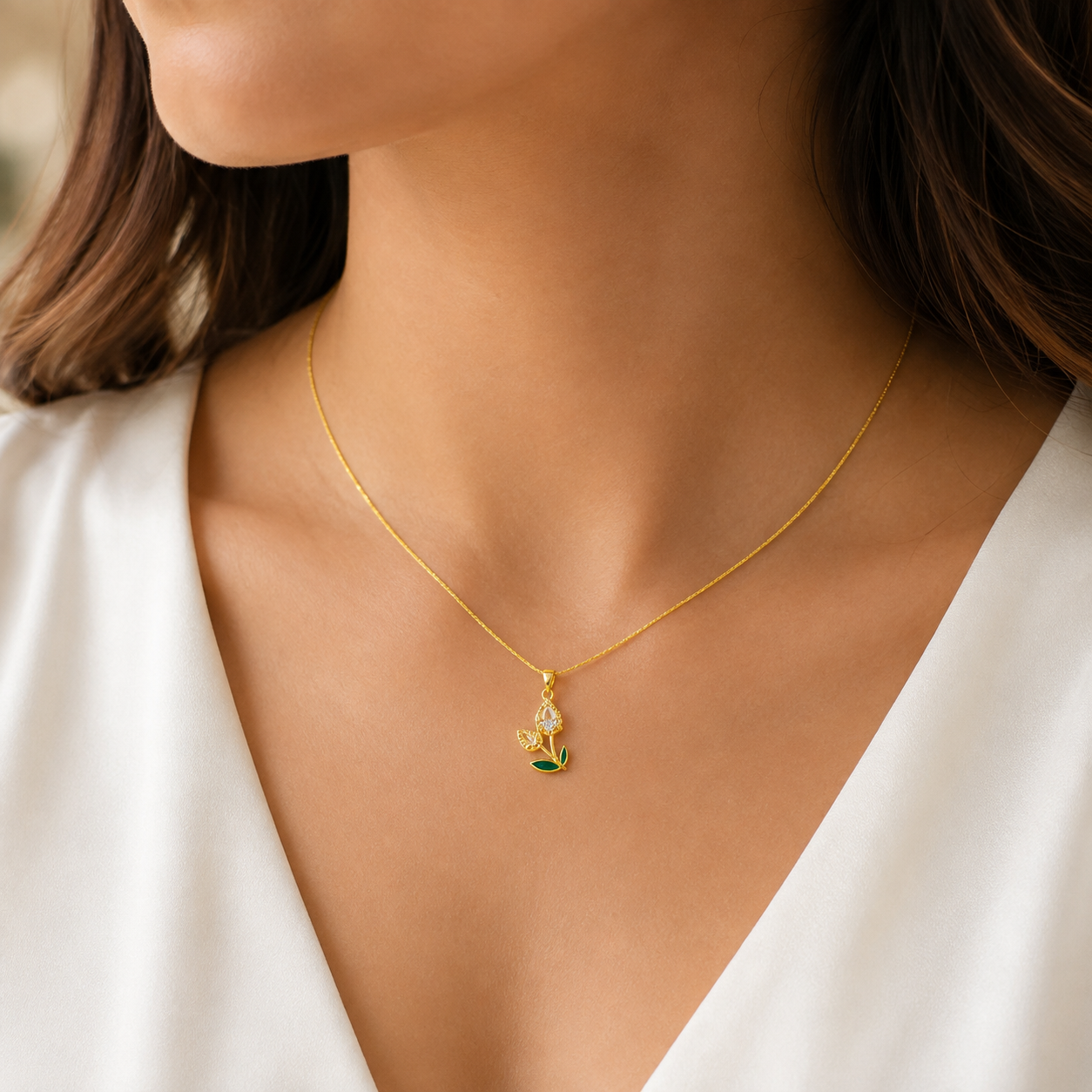 Tulip Pendant Necklace