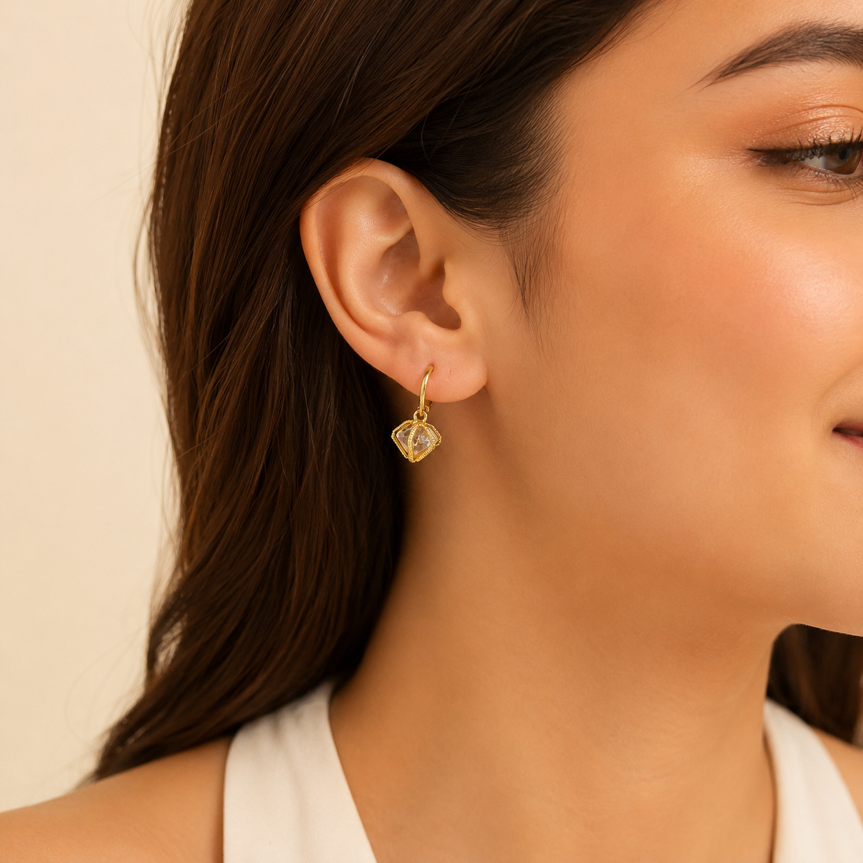 Crystal Cage Earrings