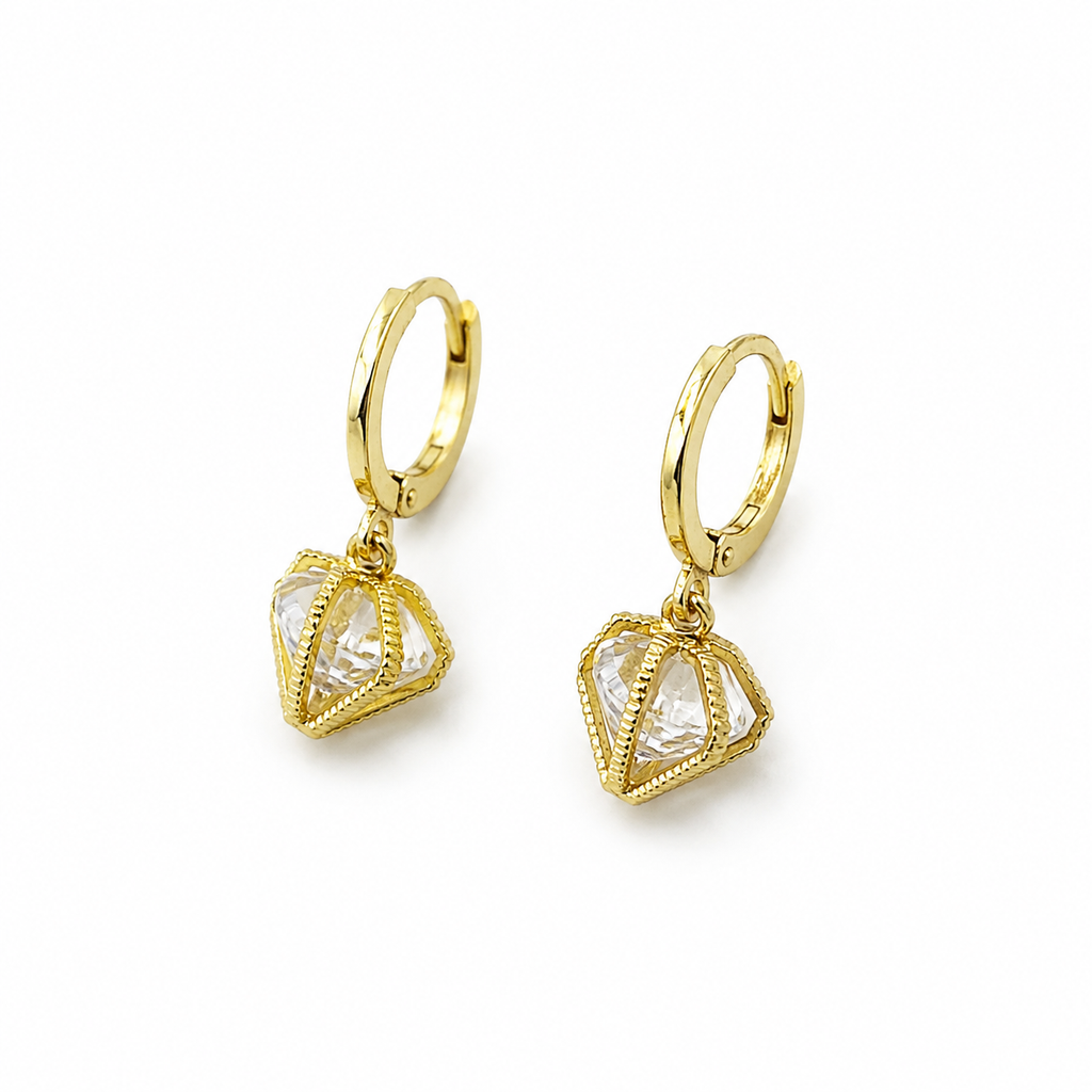 Crystal Cage Earrings