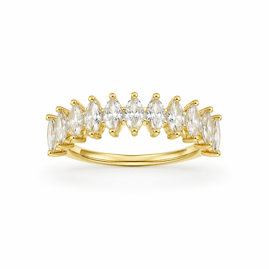 Marquise Crystal Crown Ring