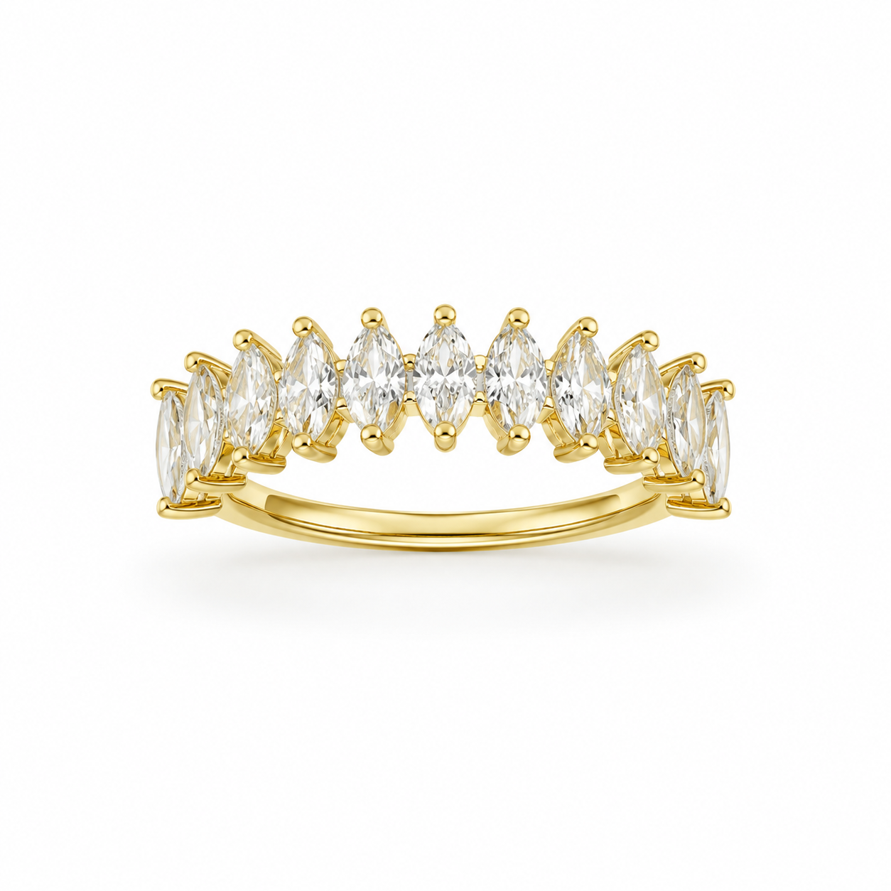 Marquise Crystal Crown Ring