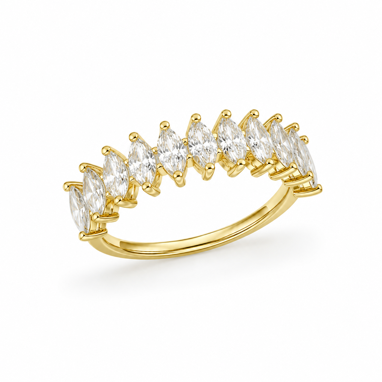 Marquise Crystal Crown Ring