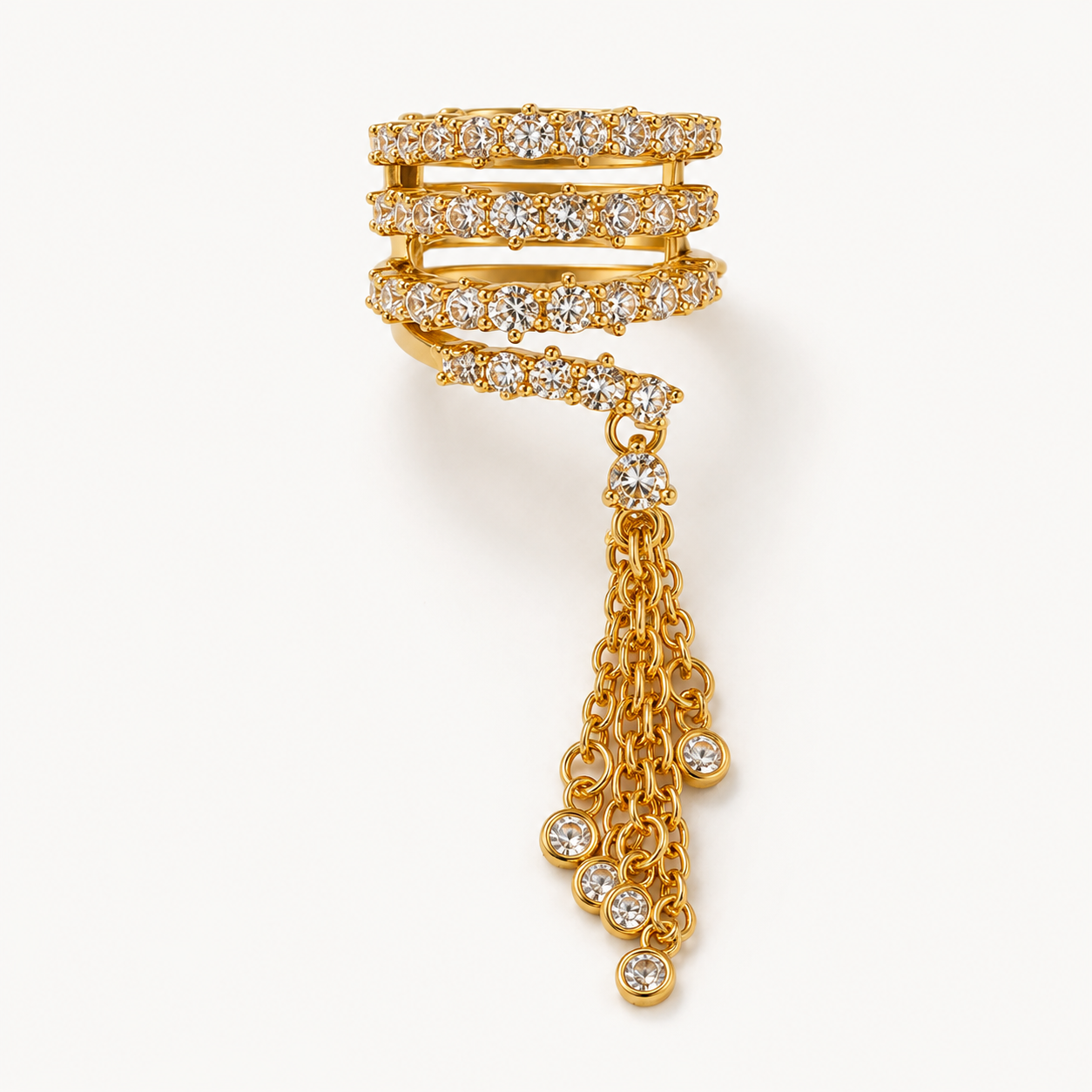 Twisted Rope Ring with Tassels
