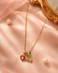 Elephant & Heart Charm Necklace