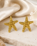 Starfish Texture Stud Earrings