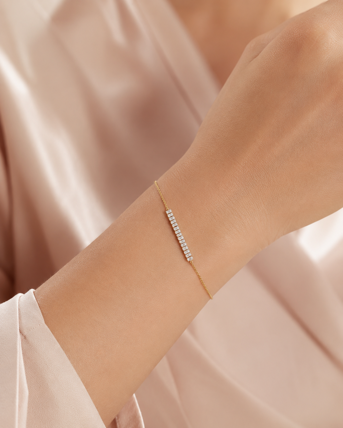 Diamond Bar Tennis Bracelet