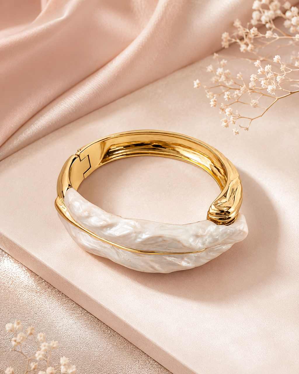 Baroque Pearl Cuff Bracelet