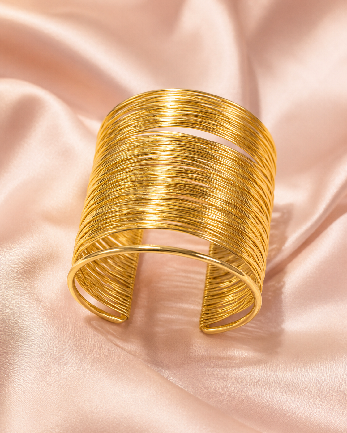 Wide Wire Cuff Bracelet