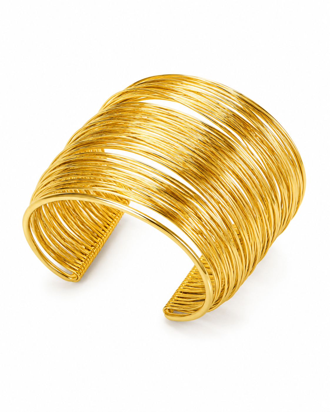 Wide Wire Cuff Bracelet