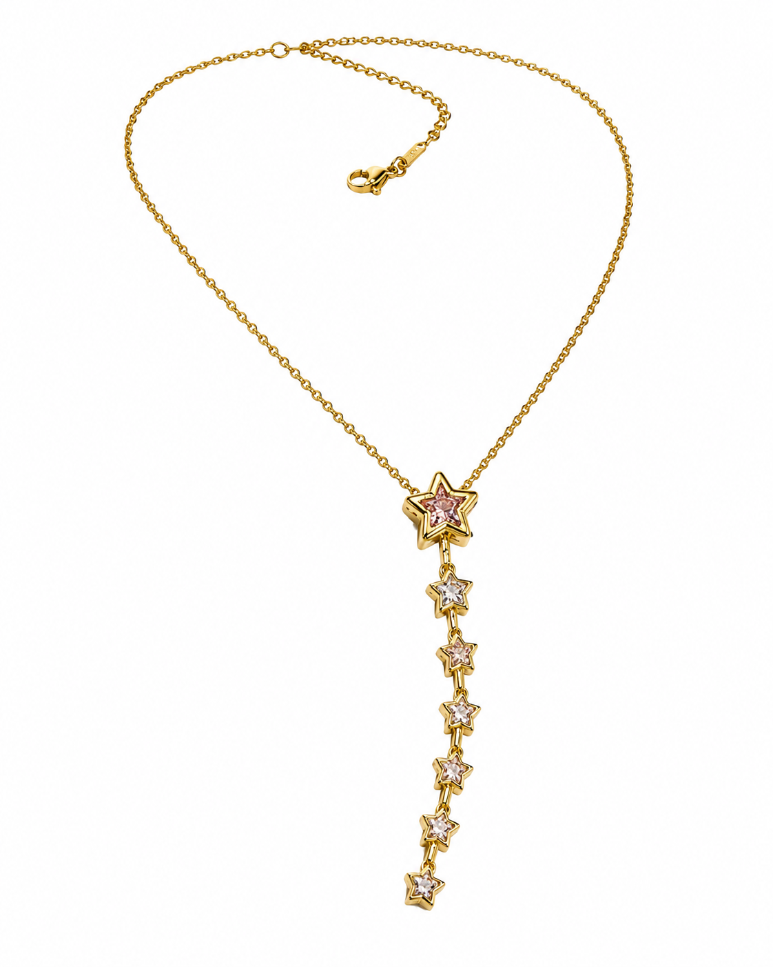 Star Charm Lariat Necklace
